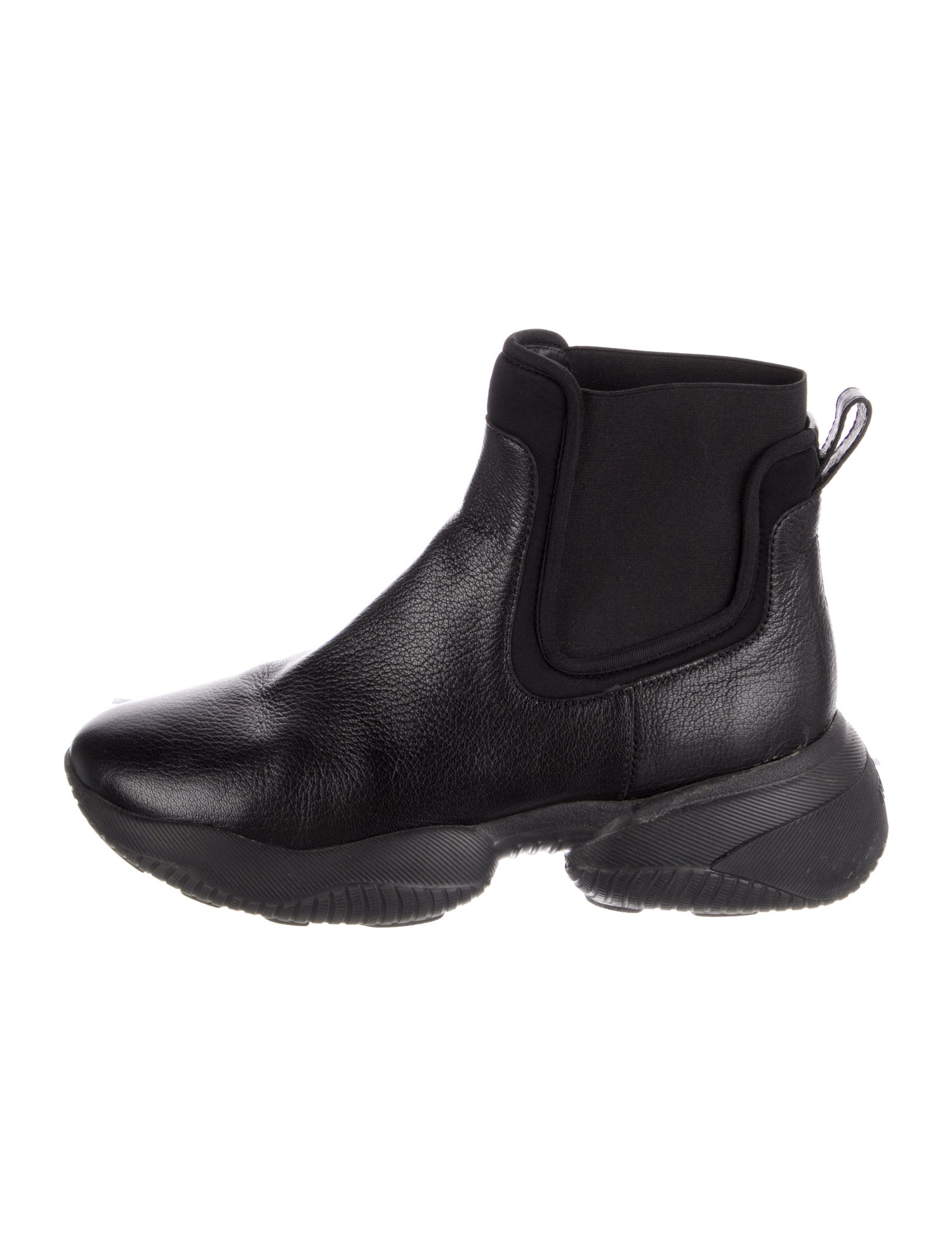 Hogan Leather Chelsea Boots