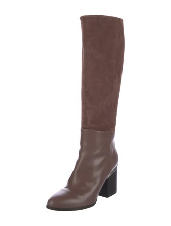 Hogan Suede Riding Boots