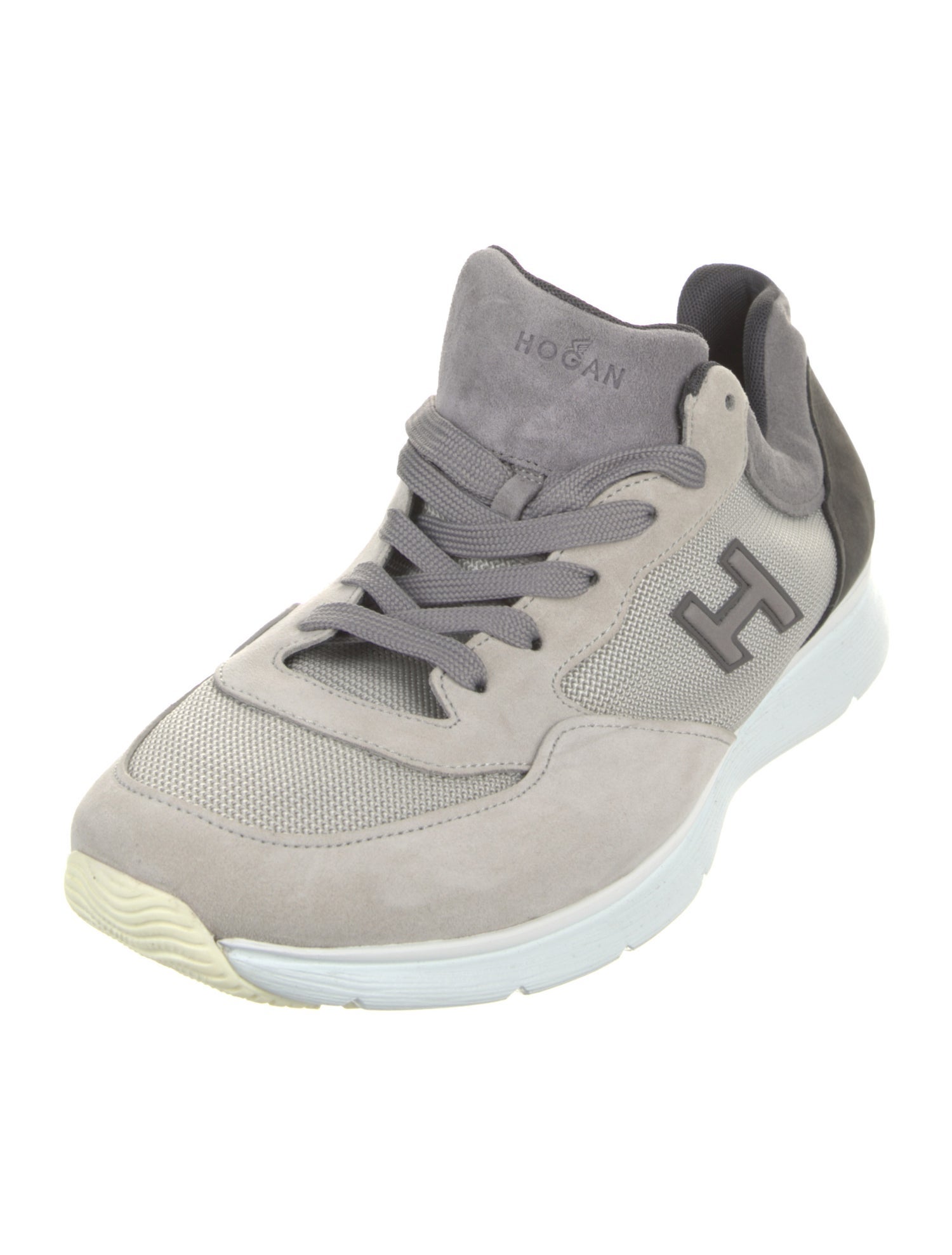 Hogan Nylon Colorblock Pattern Sneakers