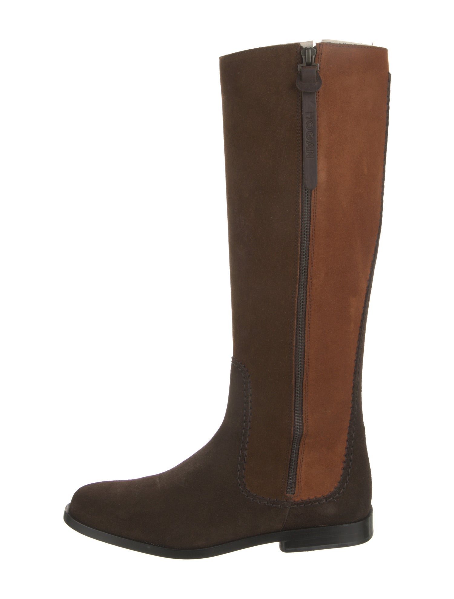 Hogan Suede Riding Boots