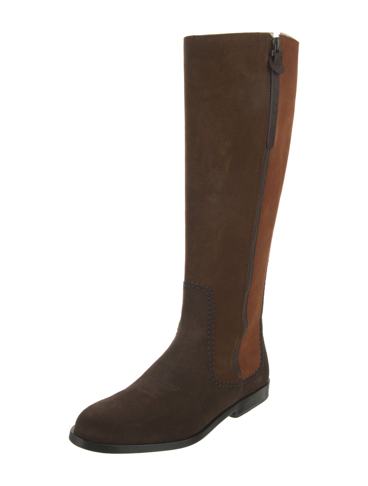 Hogan Suede Riding Boots