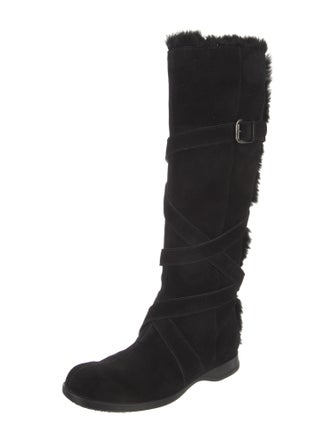 Hogan Suede Riding Boots