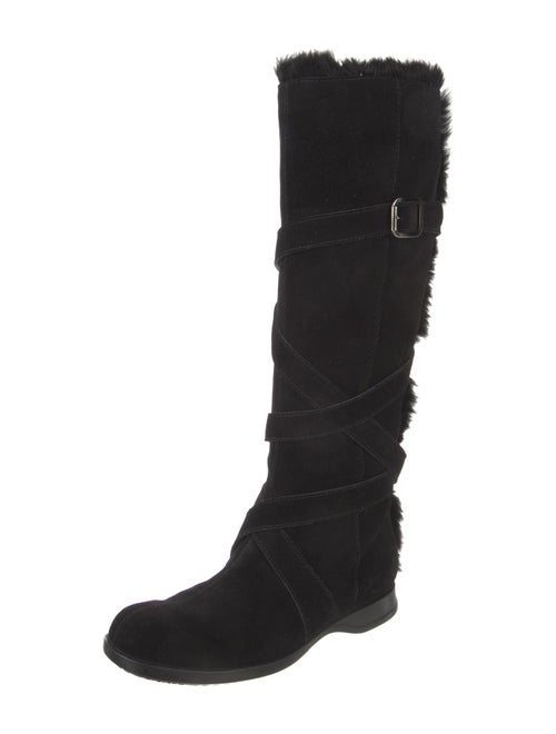 Hogan Suede Riding Boots