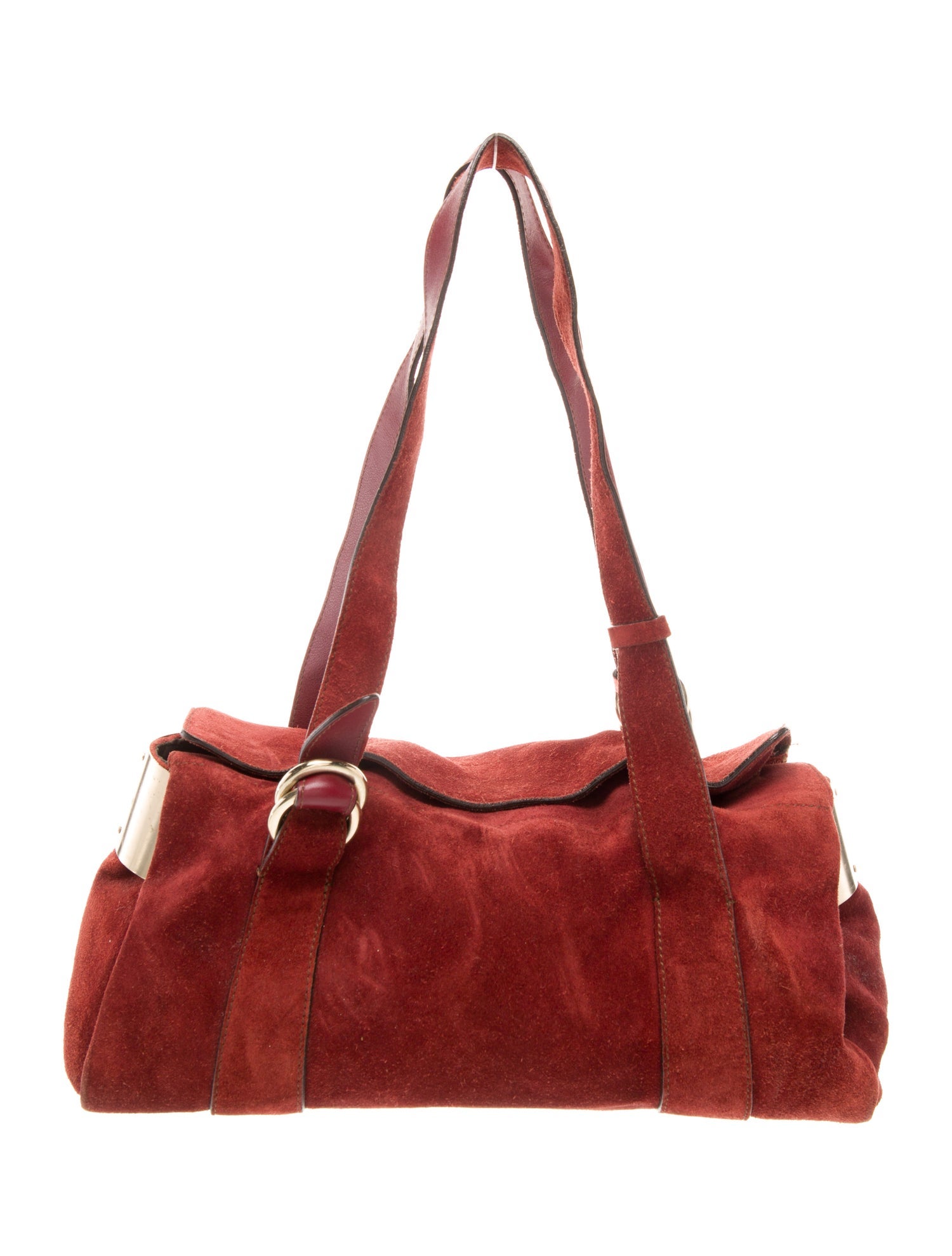 Hogan Suede Top Handle Bag