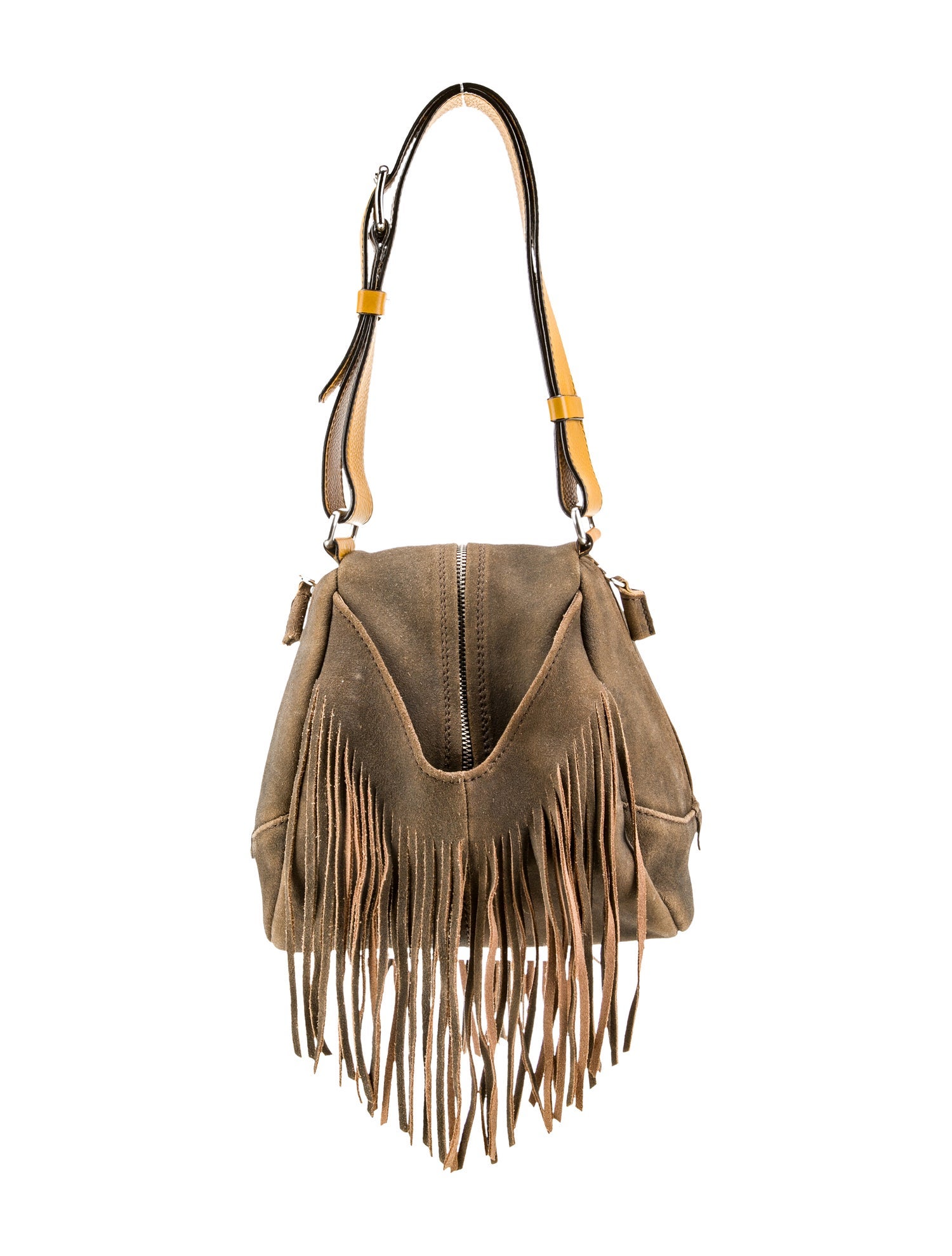 Hogan Suede Shoulder Bag