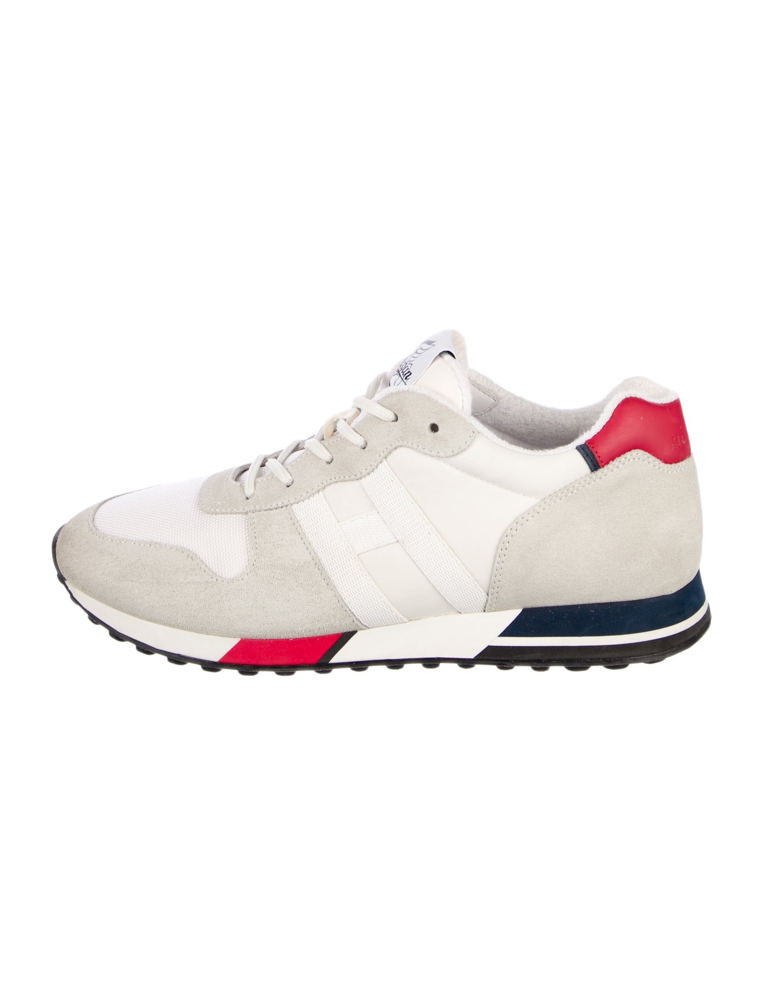 Hogan Suede Colorblock Pattern Sneakers