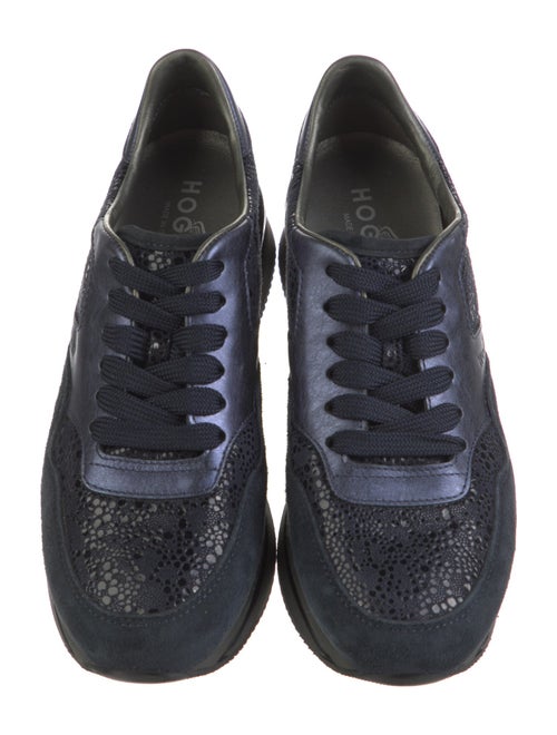 Hogan Leather Printed Sneakers