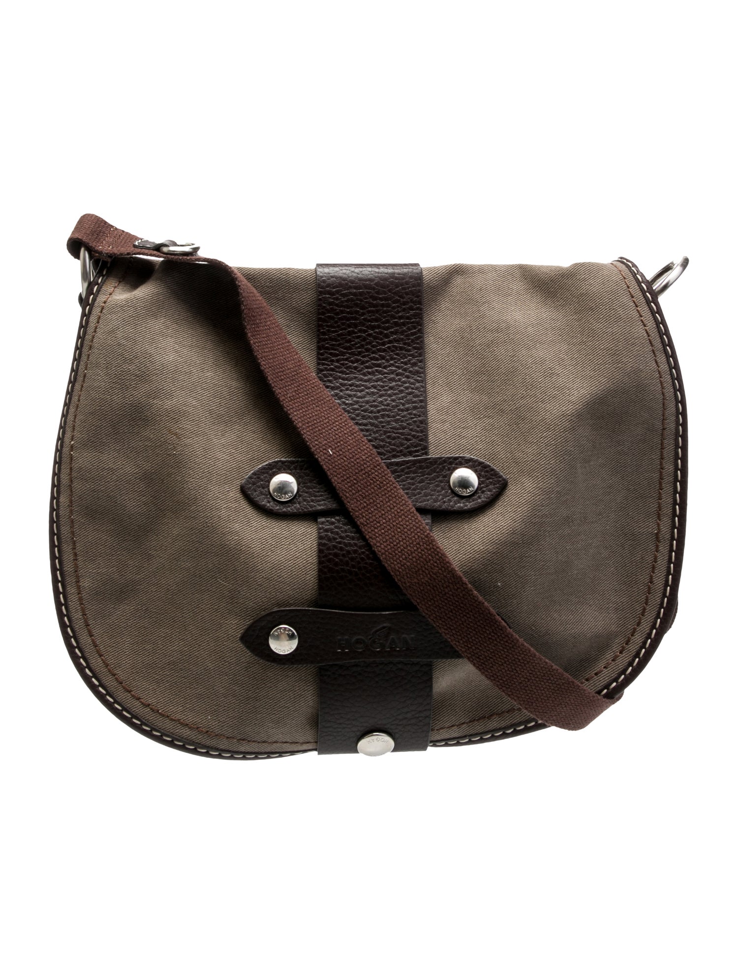 Hogan Canvas Messenger Bag