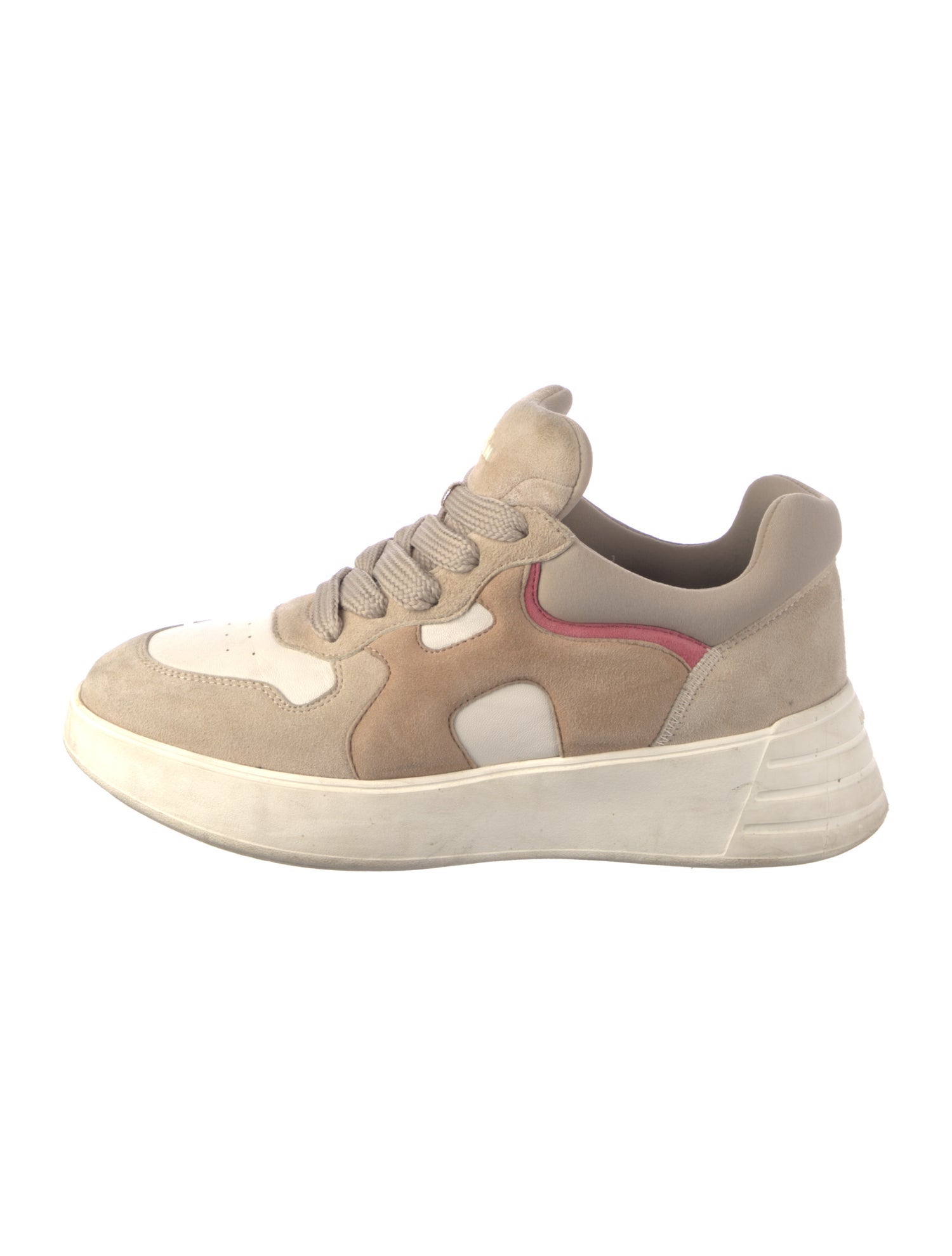Hogan Suede Colorblock Pattern Sneakers