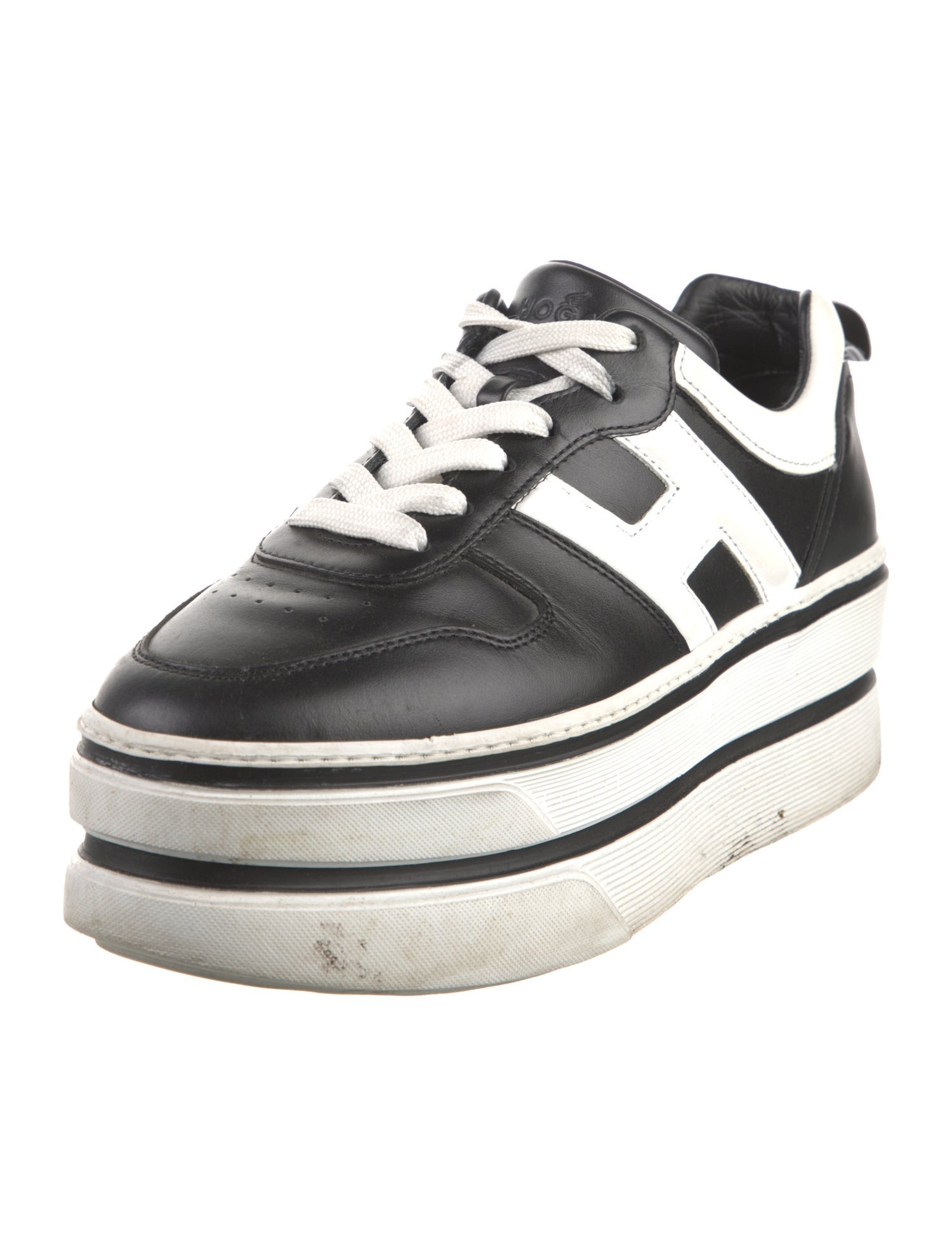 Hogan Leather Printed Sneakers