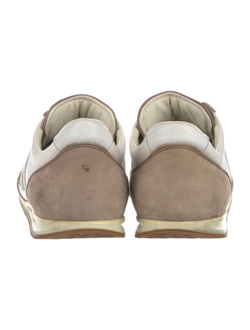 Hogan Leather Colorblock Pattern Sneakers