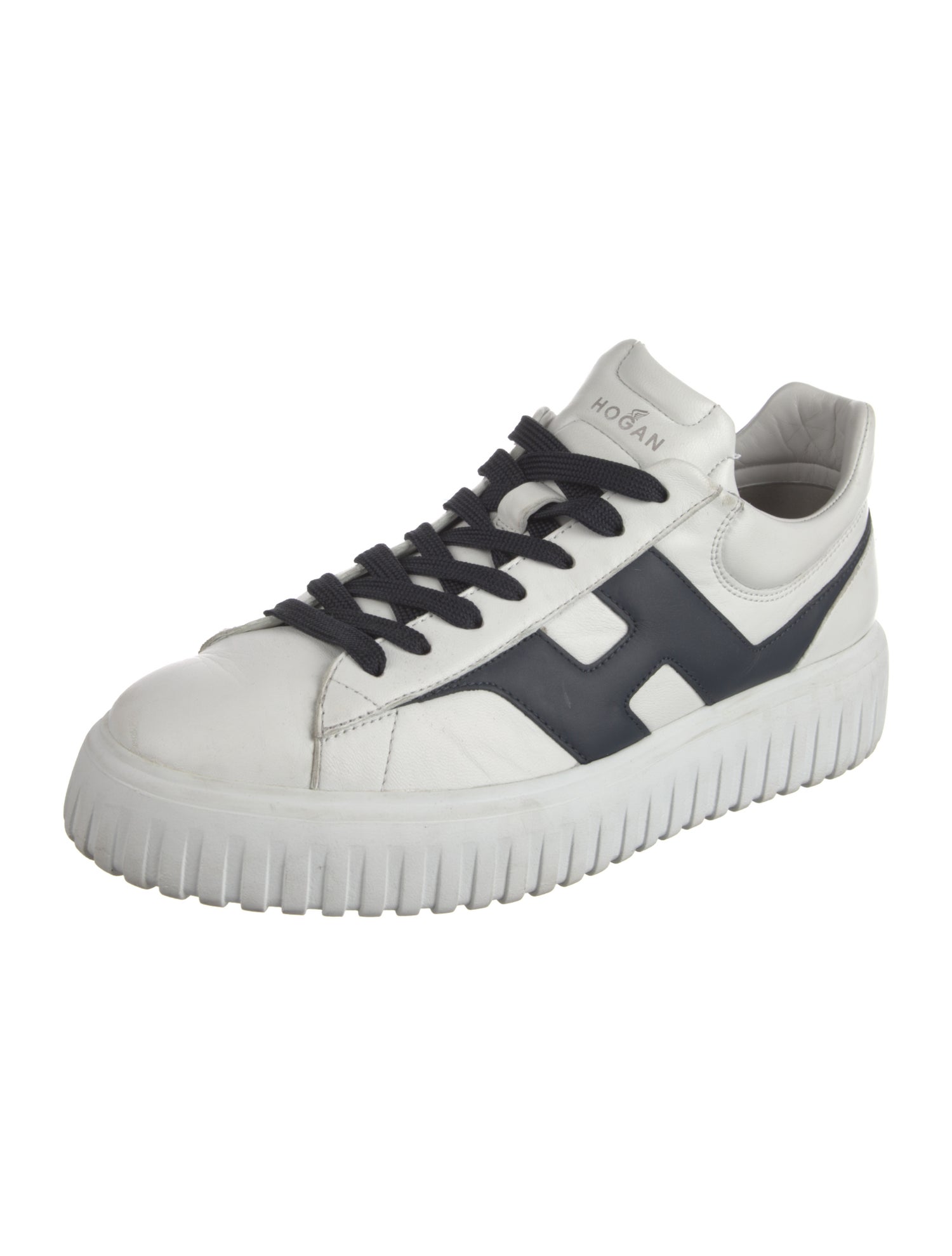 Hogan Leather Graphic Print Athletic Sneakers