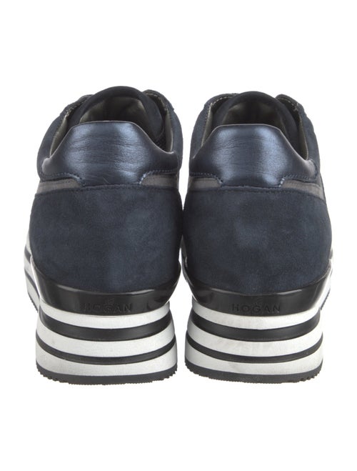 Hogan Suede Leather Trim Embellishment Sneakers