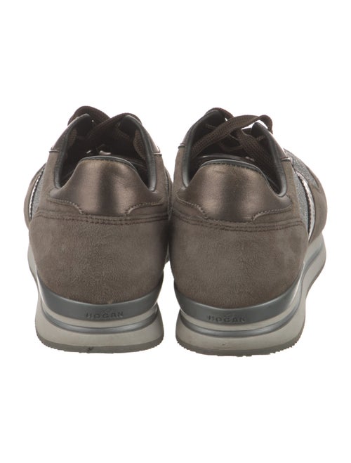 Hogan Suede Colorblock Pattern Sneakers