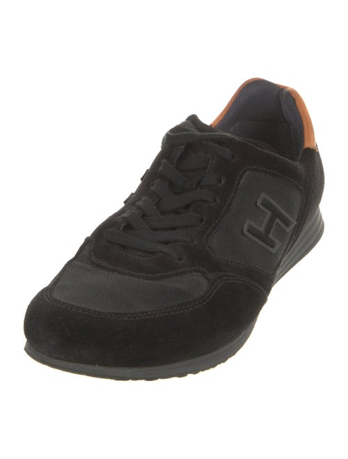Hogan Suede Colorblock Pattern Sneakers