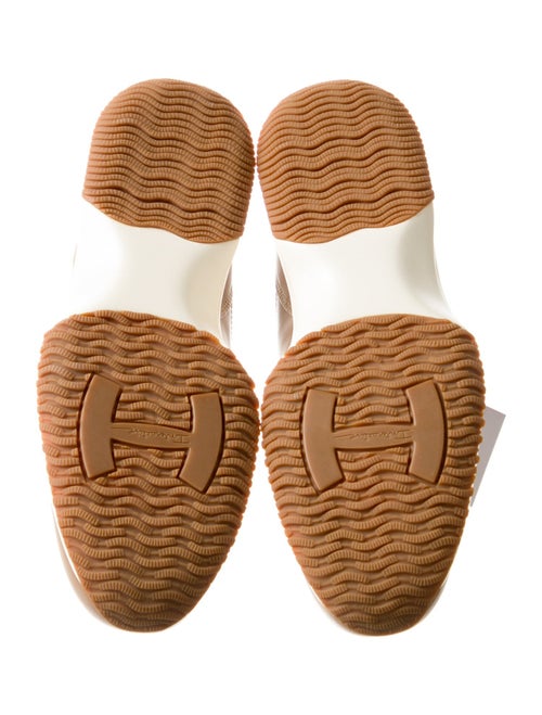 Hogan Leather Wedge Sneakers