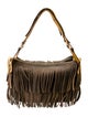 Hogan Suede Top Handle Bag