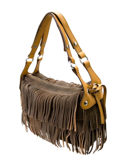 Hogan Suede Top Handle Bag