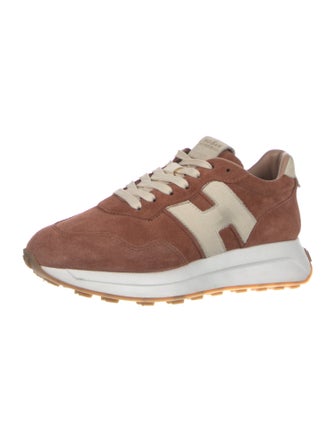 Hogan Suede Graphic Print Sneakers