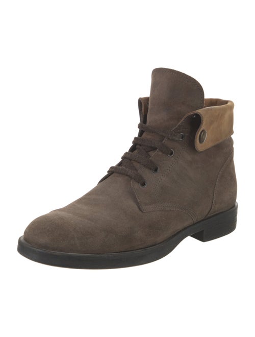 Hogan Suede Lace-Up Boots