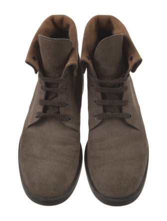 Hogan Suede Lace-Up Boots