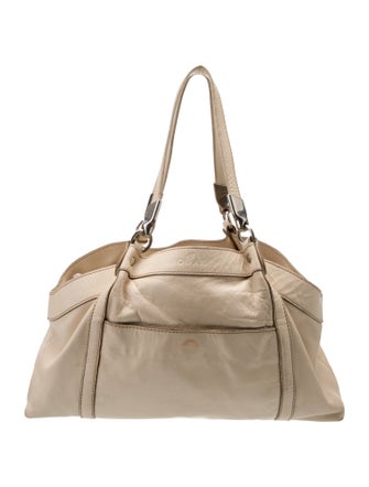 Hogan Leather Top Handle Bag