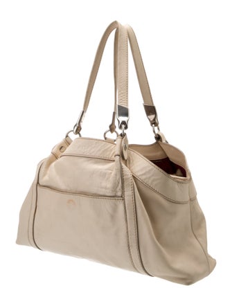 Hogan Leather Top Handle Bag