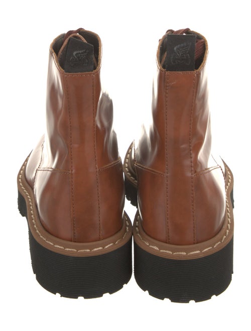 Hogan Leather Combat Boots