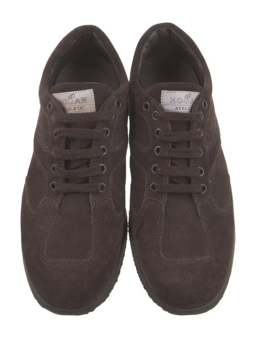 Hogan Suede Whipstitch Trim Sneakers
