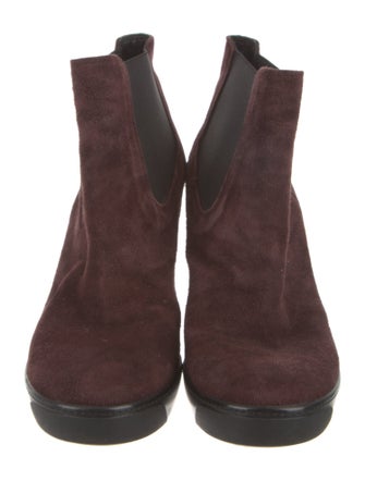 Hogan Suede Colorblock Pattern Chelsea Boots