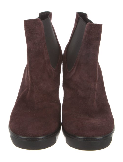 Hogan Suede Colorblock Pattern Chelsea Boots