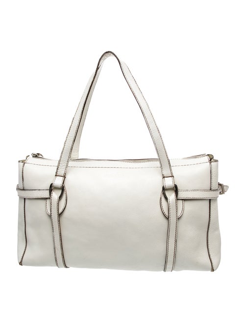 Hogan Leather Top Handle Bag