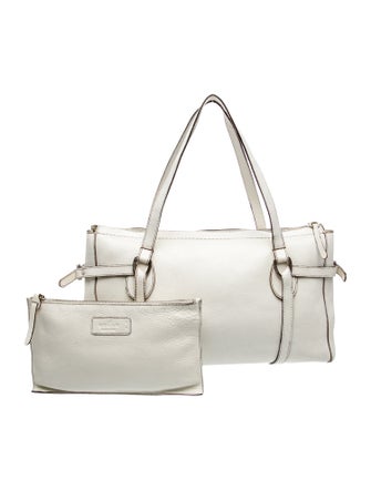 Hogan Leather Top Handle Bag