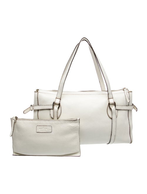 Hogan Leather Top Handle Bag