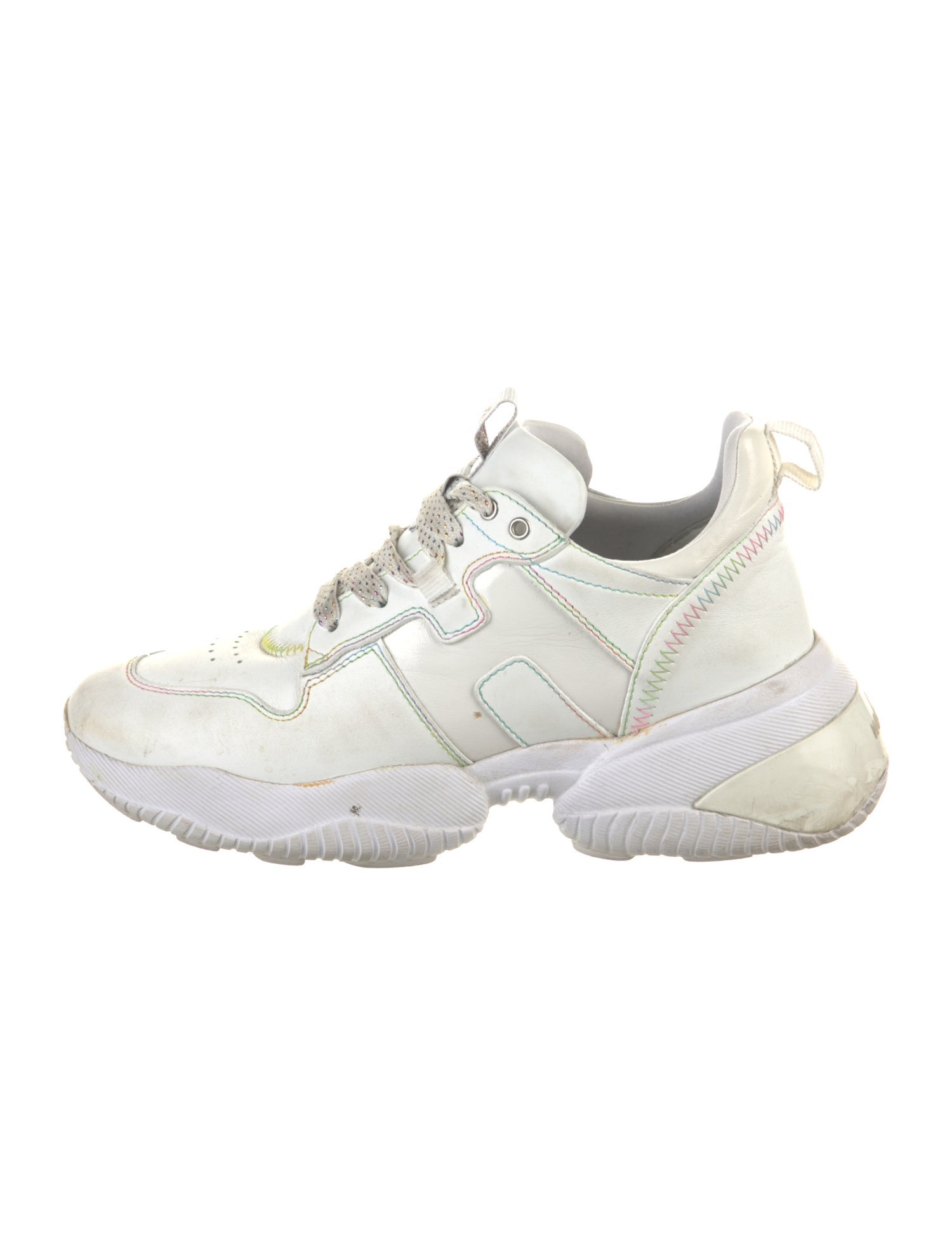 Hogan Leather Chunky Sneakers