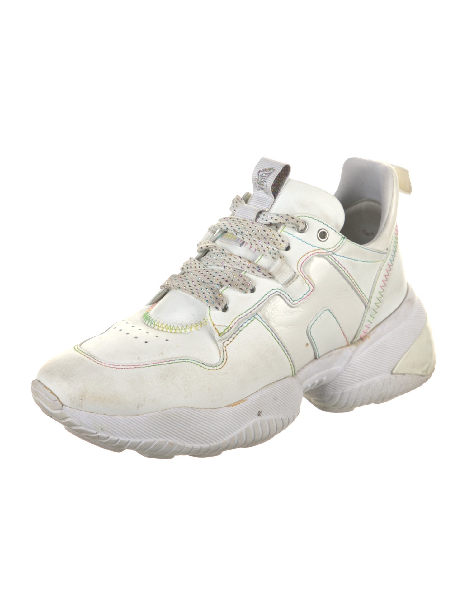 Hogan Leather Chunky Sneakers