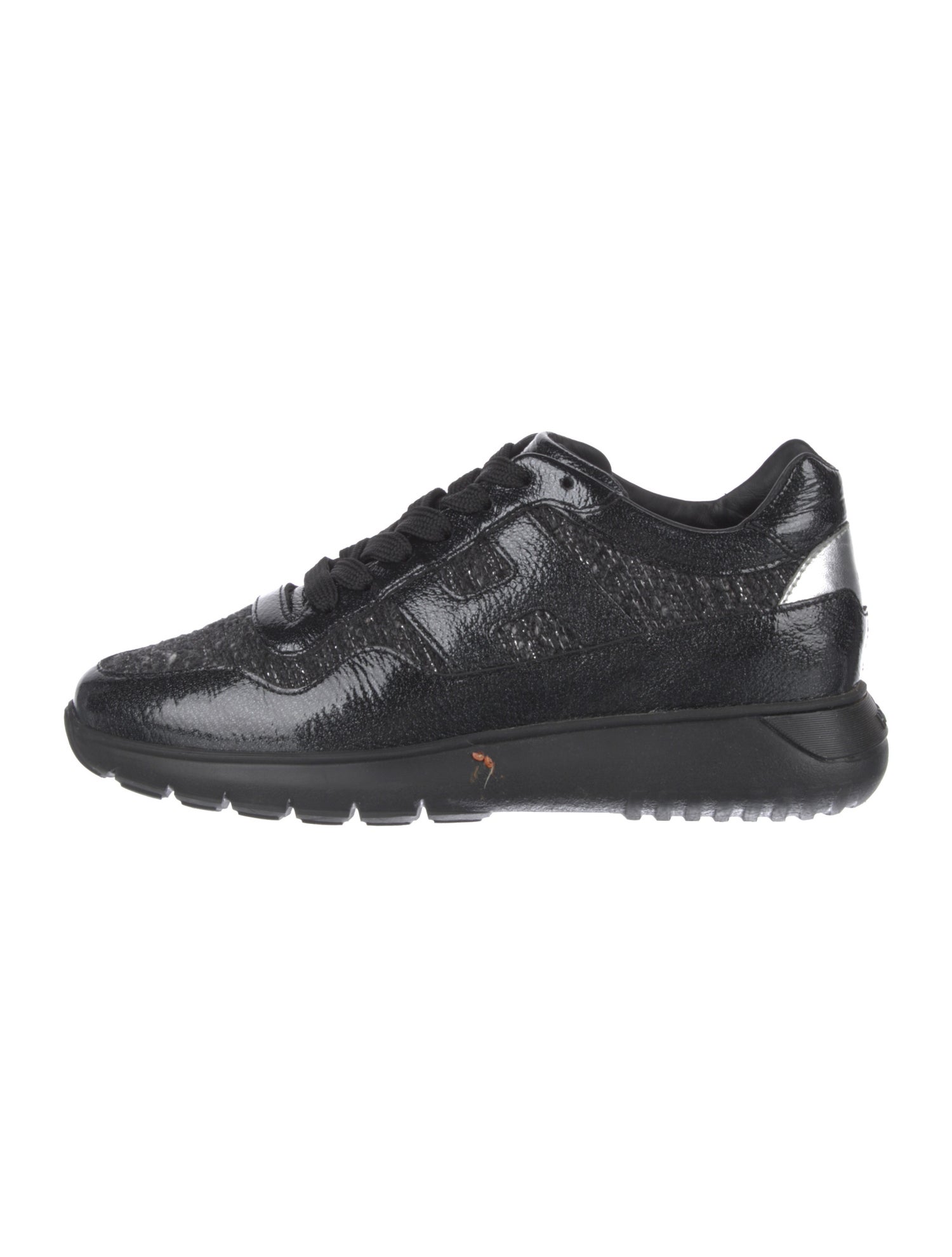 Hogan Leather Sequin Embellishments Sneakers