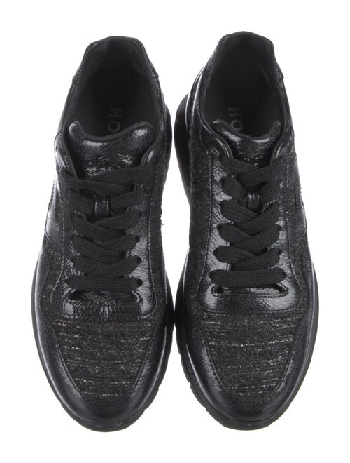 Hogan Leather Sequin Embellishments Sneakers