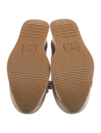 Hogan Suede Studded Accents Mules