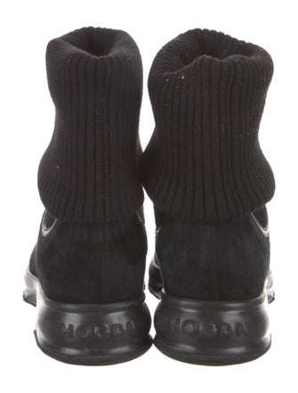 Hogan Suede Sock Boots