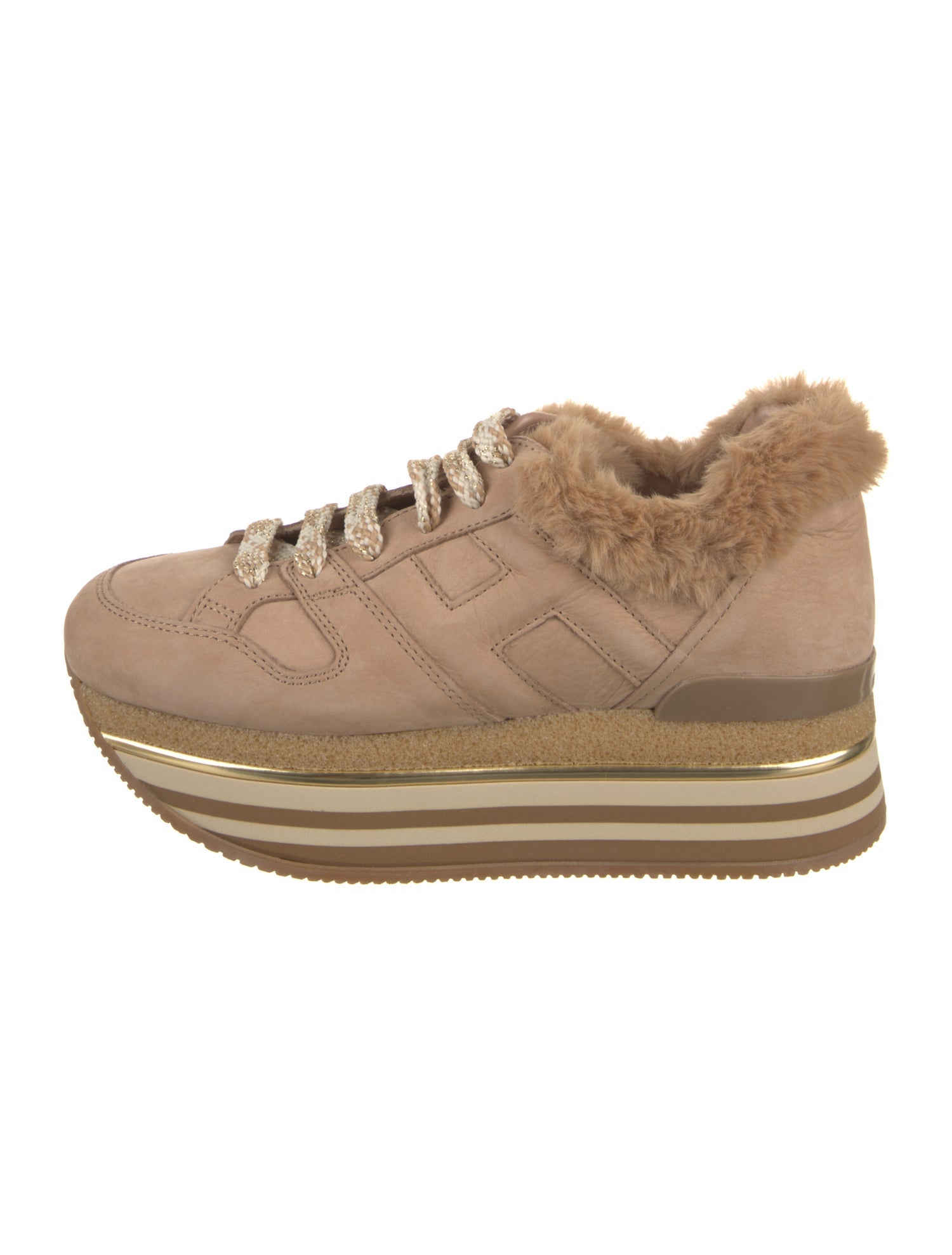 Hogan Suede Striped Sneakers