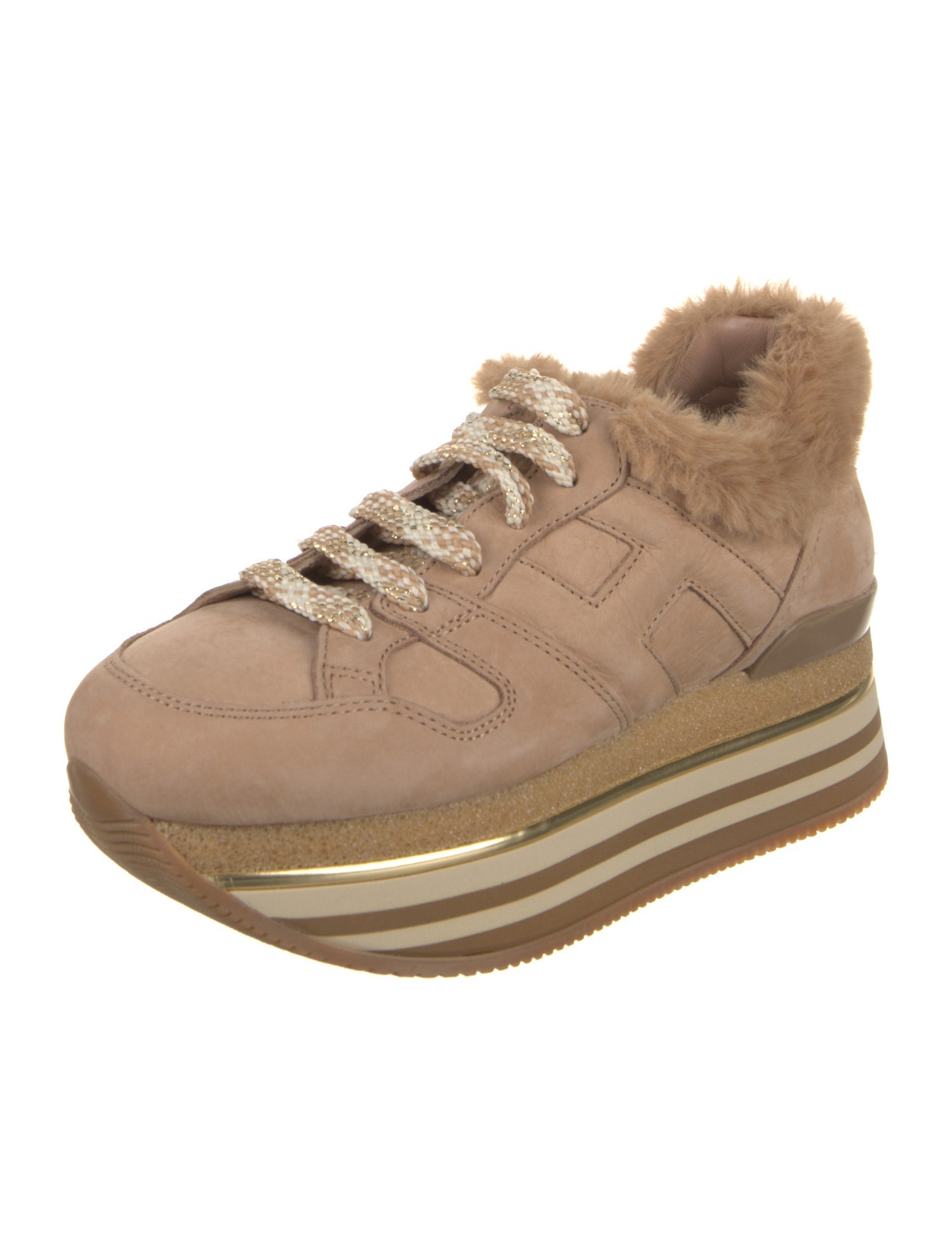 Hogan Suede Striped Sneakers