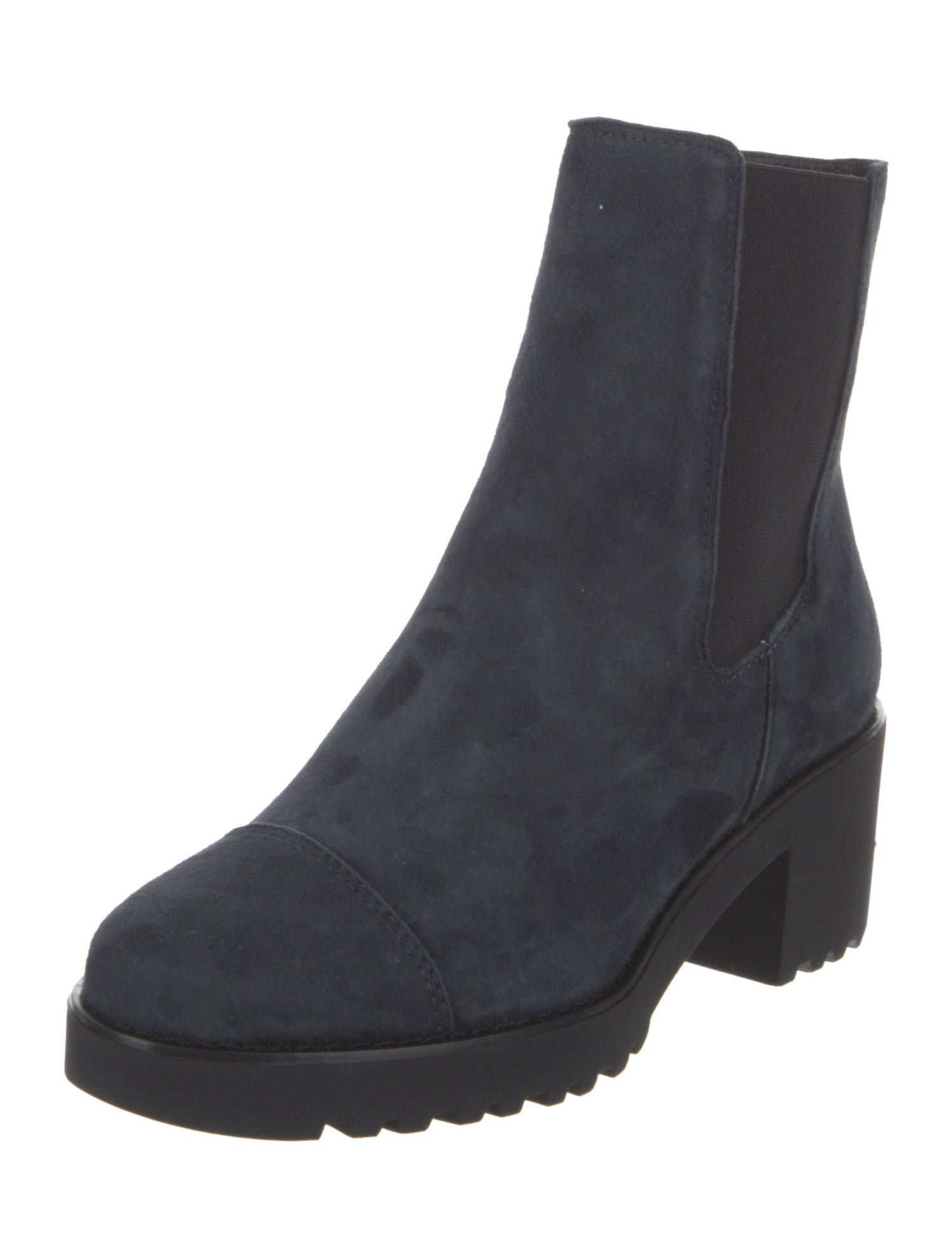 Hogan Suede Leather Trim Embellishment Chelsea Boots