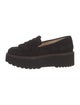 Hogan Suede Leather Trim Embellishment Loafers