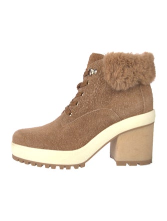 Hogan Suede Lace-Up Boots