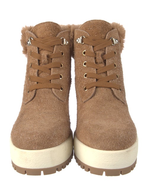 Hogan Suede Lace-Up Boots