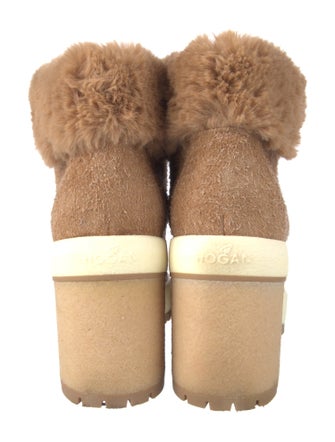 Hogan Suede Lace-Up Boots