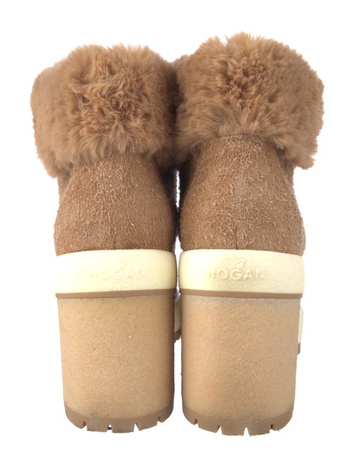 Hogan Suede Lace-Up Boots