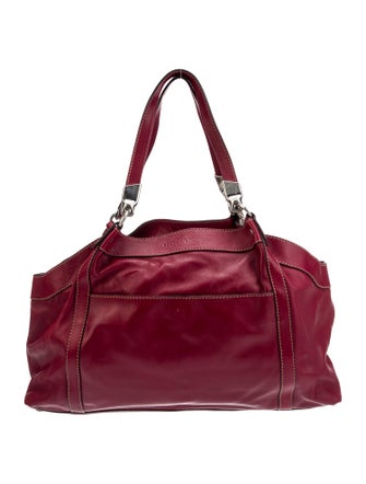 Hogan Leather Top Handle Bag