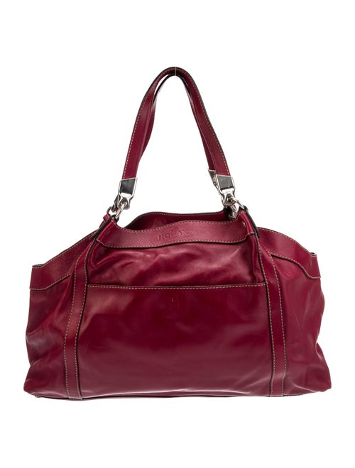 Hogan Leather Top Handle Bag